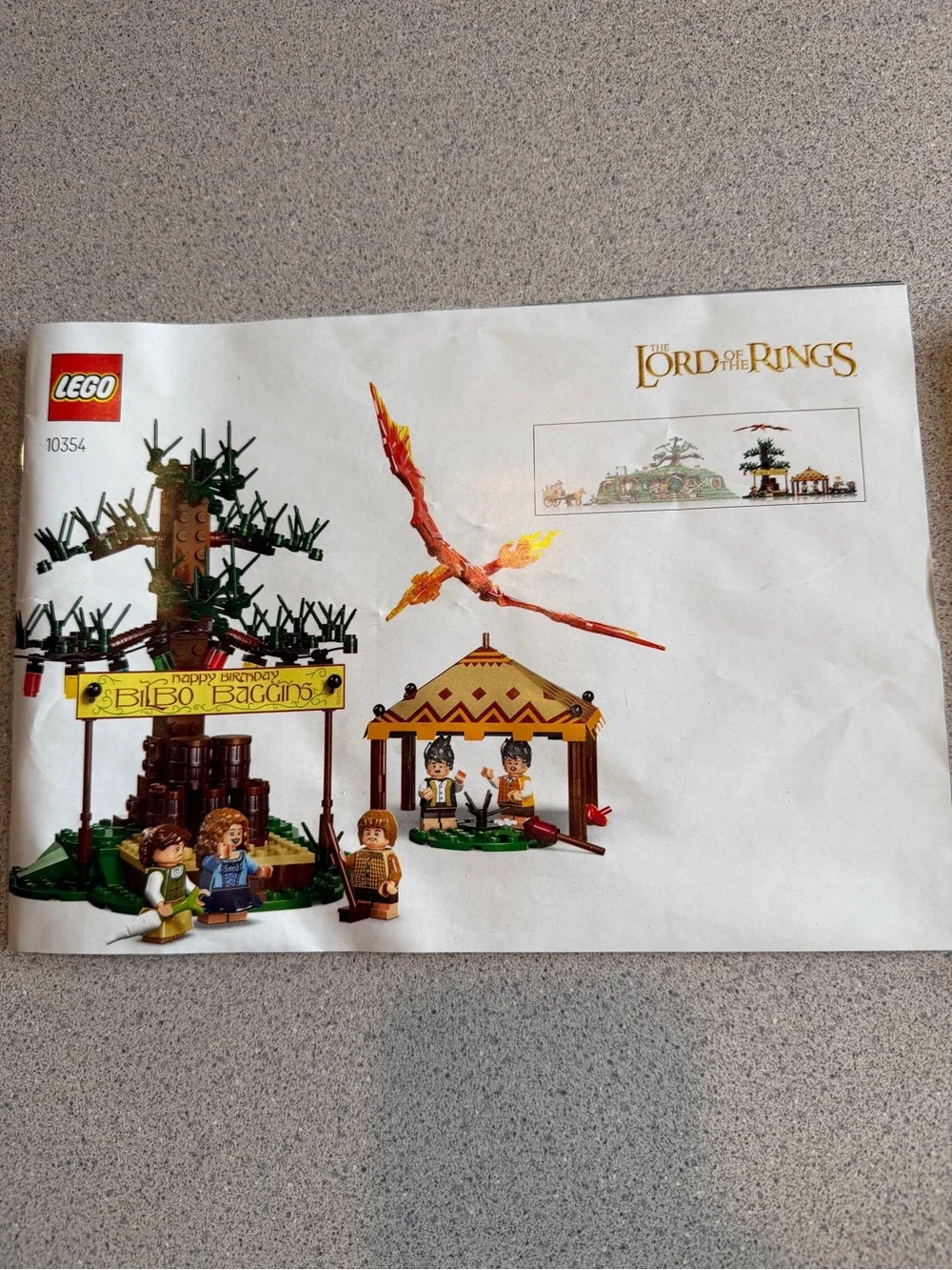 Lego Lord of the Rings 10354 The Shire Instruction Manual (3) Building Set